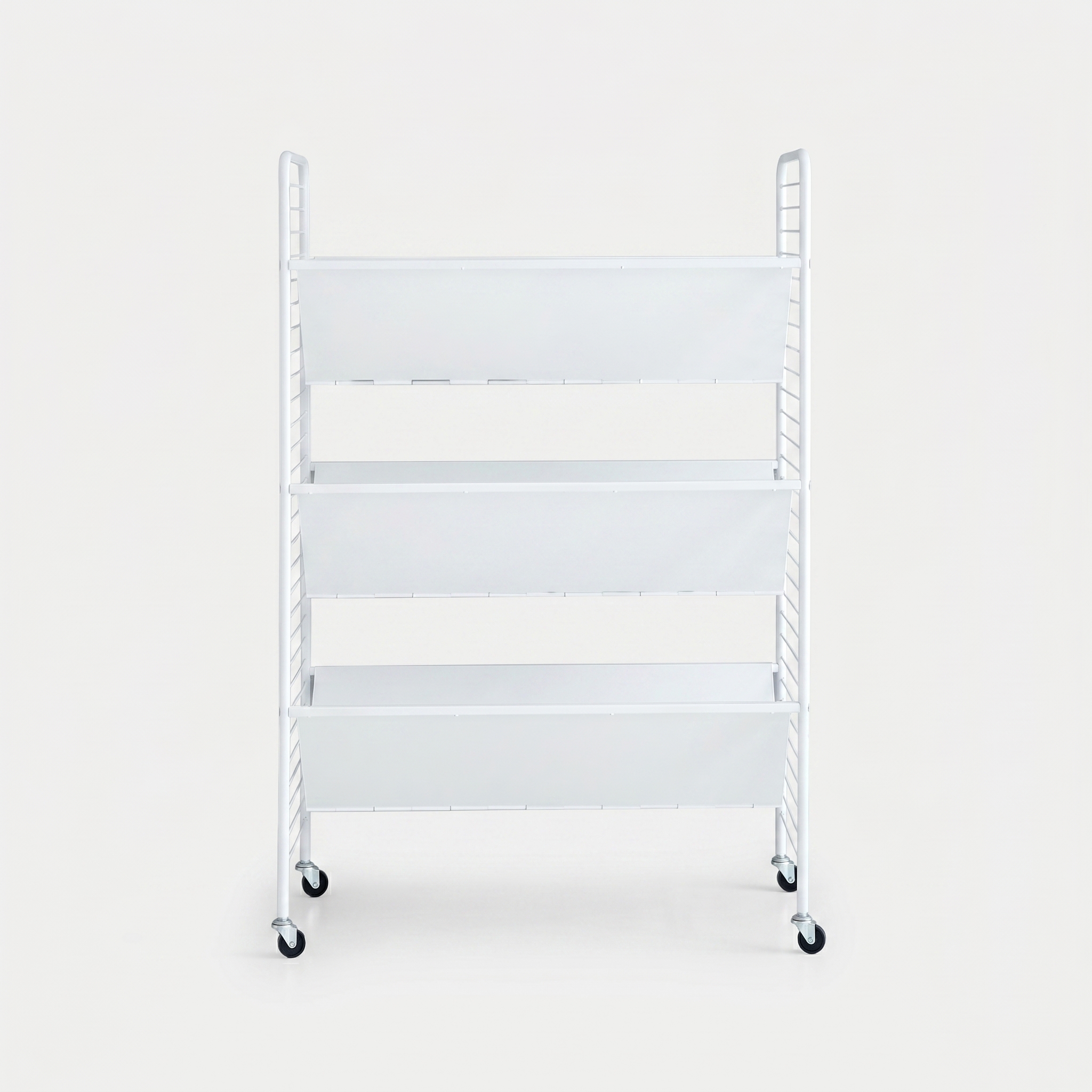 RATNER 책꽂이 트롤리 75x45x110, 3단, 화이트 5105.9184 제품 이미지
