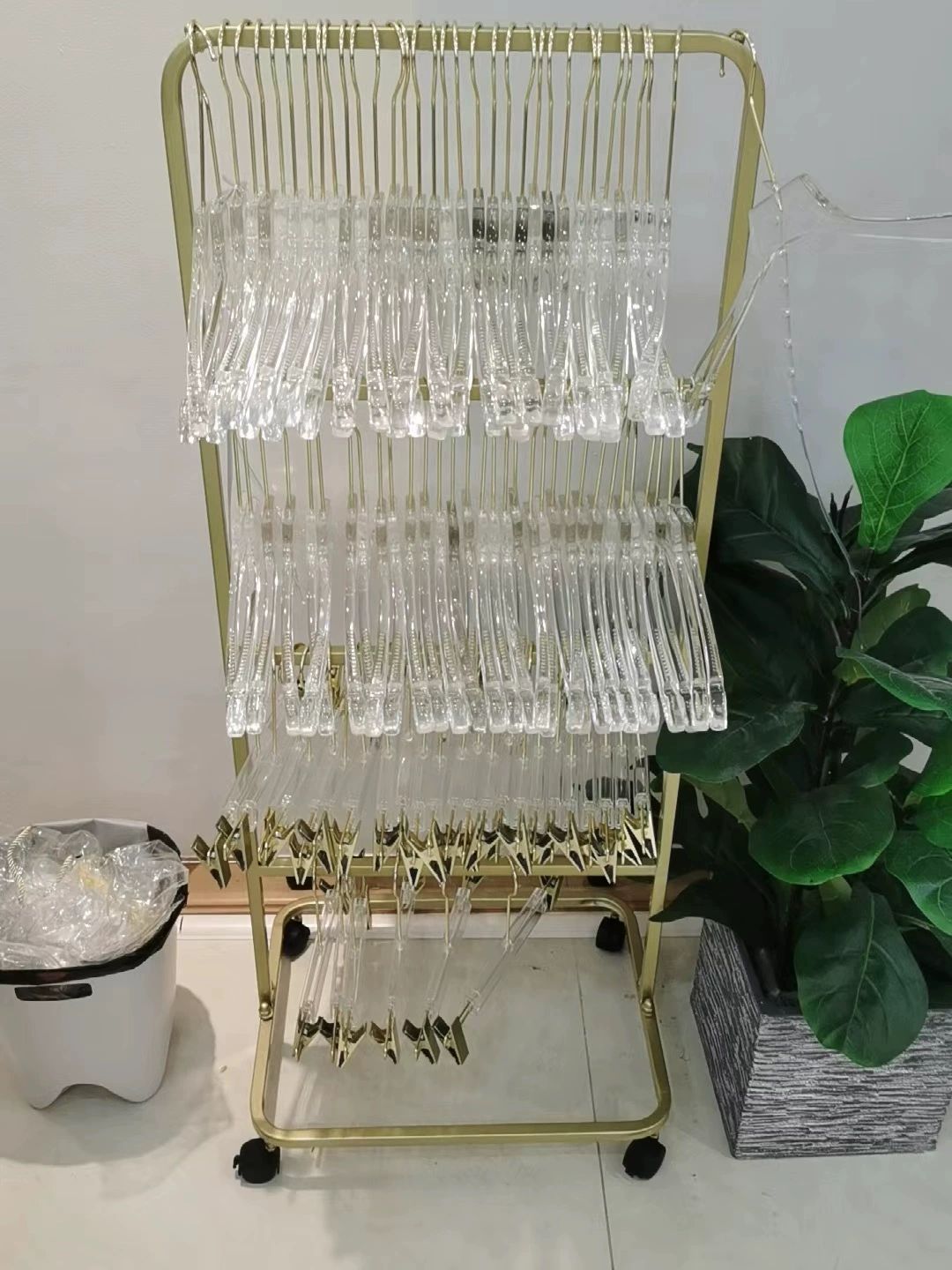 철제 이동식 의류 옷걸이 보관함 매장용 정리함 옷가게 조합형 옷걸이보관함 - 상세 이미지 4