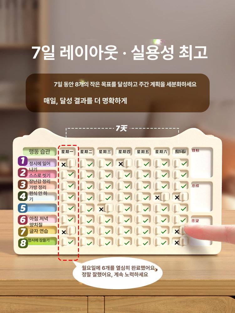 학생 스케줄러 플래너 주간계획 스케줄노트 고등학생 위클리 학생용 일정 만년형 주간 - 상세 이미지 3