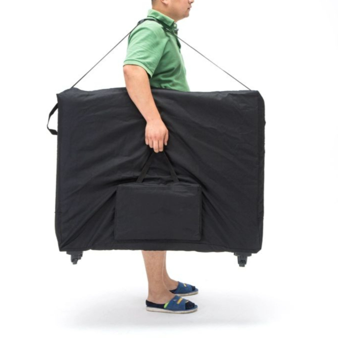 마사지베드 캐리어 가방 이동식 테이블 레귤러 폴딩 접이식 마사지 숄더백 바퀴 배낭 폭 - 상세 이미지 3