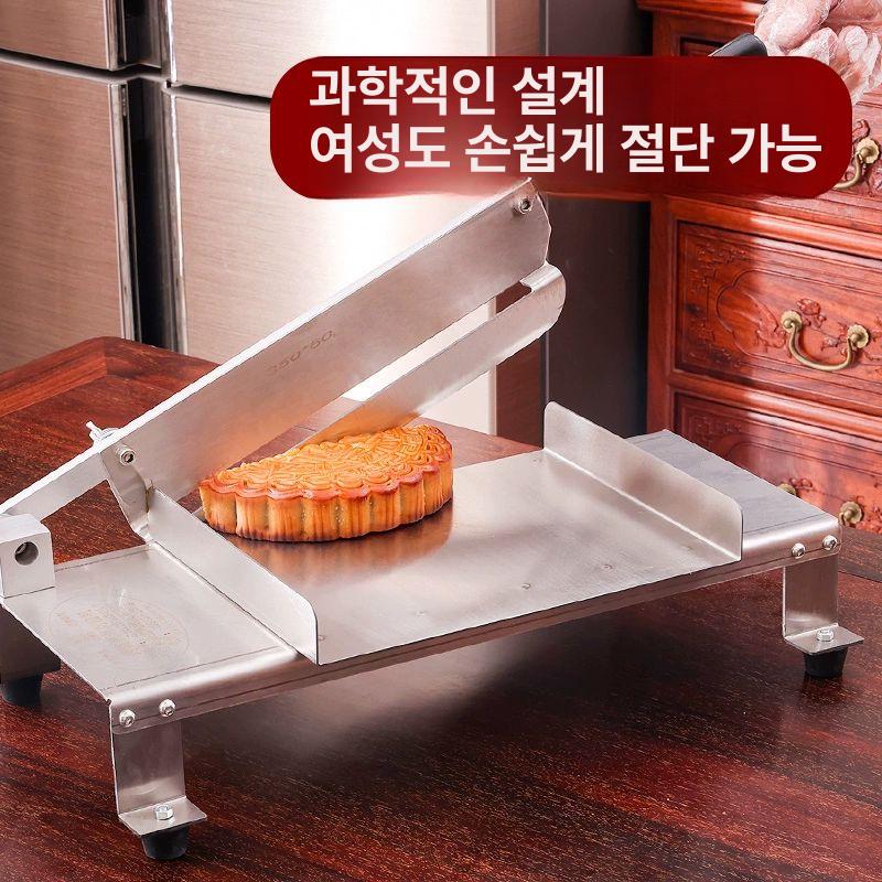 가래떡 작두 커팅기 인절미 떡써는 가래떡썰기 써는기계 절단기 떡국 업소용 약재 떡썰기 - 상세 이미지 5