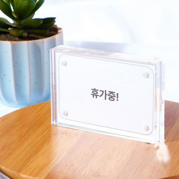 양면 소형 메뉴판 작은 카페 메뉴판 사무실 음식점 - 상품 이미지