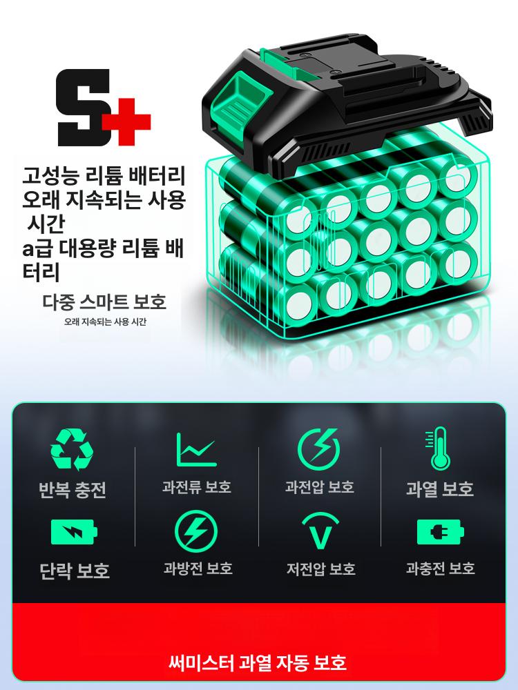 송풍기 에어건 전동 무선 낙옆 청소기 청소용품 충전식 흡입기 핸디 청소기 제설 - 상세 이미지 4