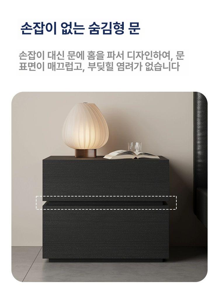 침대 협탁 틈새 엔틱 좁은 원목 조립식 침대옆 원목침대협탁 쇼파 침실 수납 다용도 수납장 - 상세 이미지 5