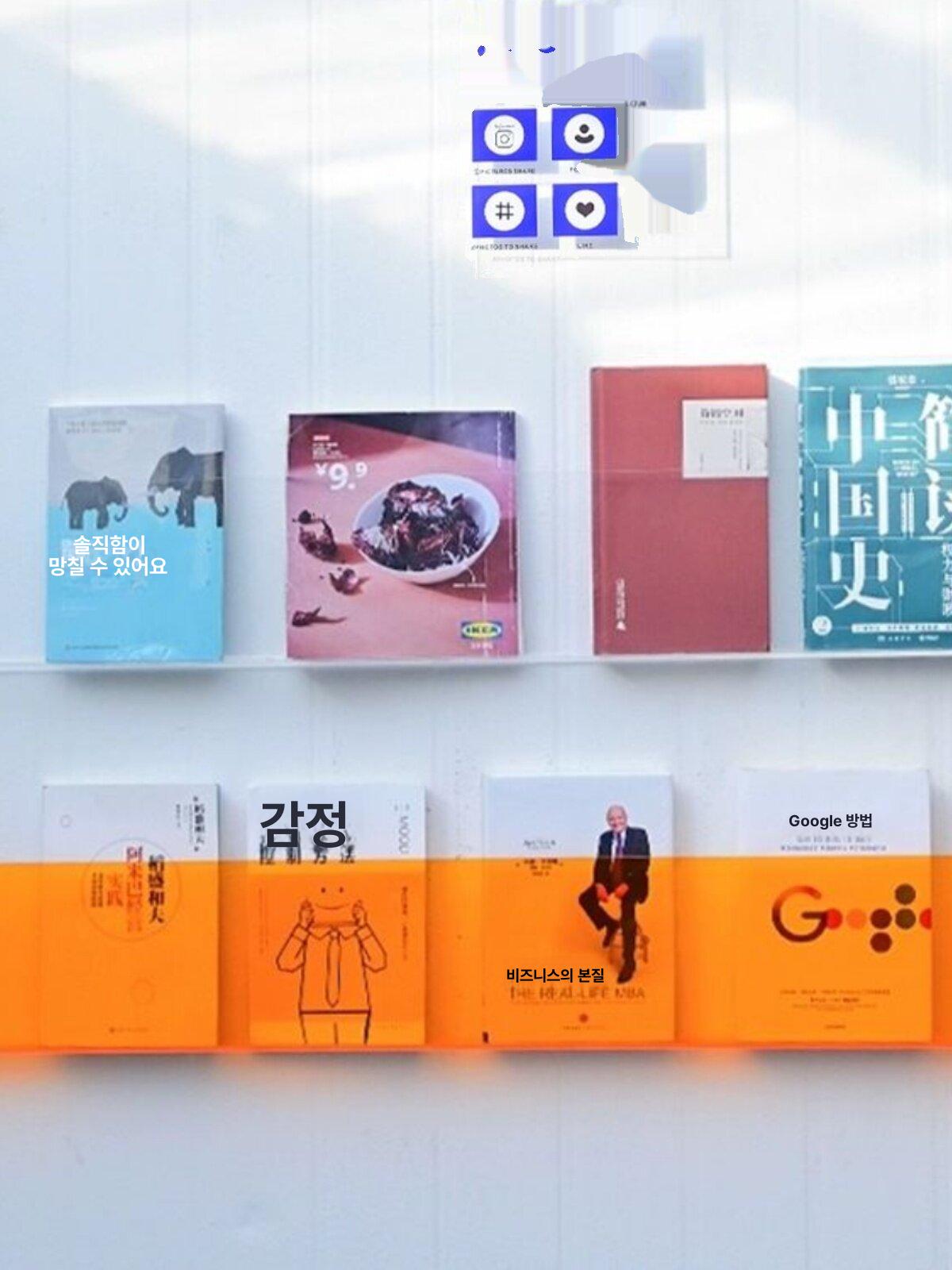 매거진랙 책걸이 월간잡지 벽걸이형 팜플렛 인테리어 책진열대 소형 선반 대형 스탠드 - 상세 이미지 2