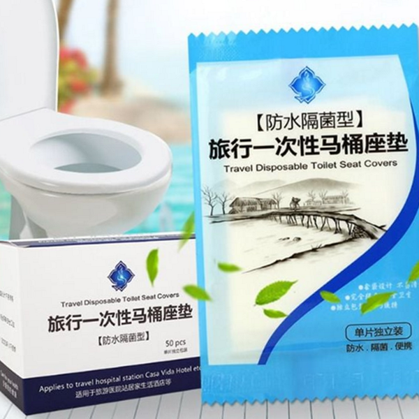 개별포장 휴대용 변기 시트 간편 일회용 변기 시트 여행용 위생 - 상품 이미지