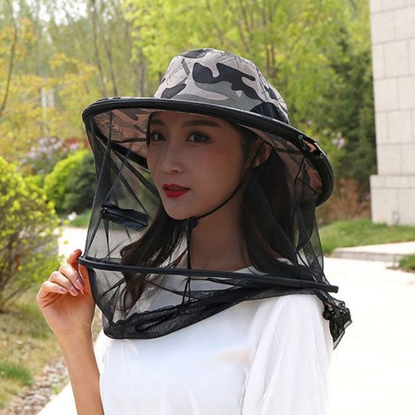 벌초용 낚시용 모자 망사 방충망사 모자 벌레 퇴치 - 상품 이미지