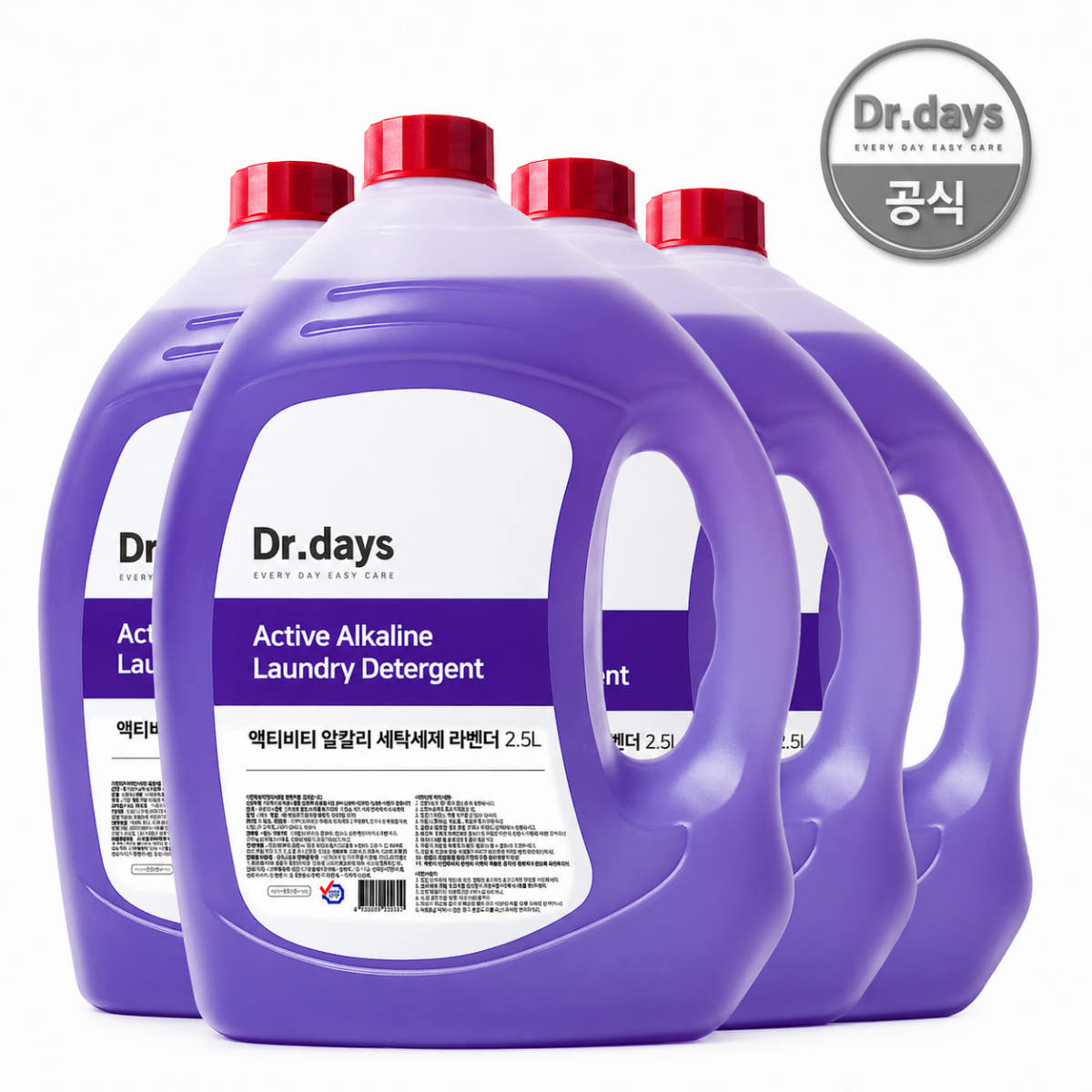 알칼리 세탁세제 라벤더 2.5L 4개 가격 비교 닥터데이즈 알칼리 세탁세제 라벤더 2.5L 4개