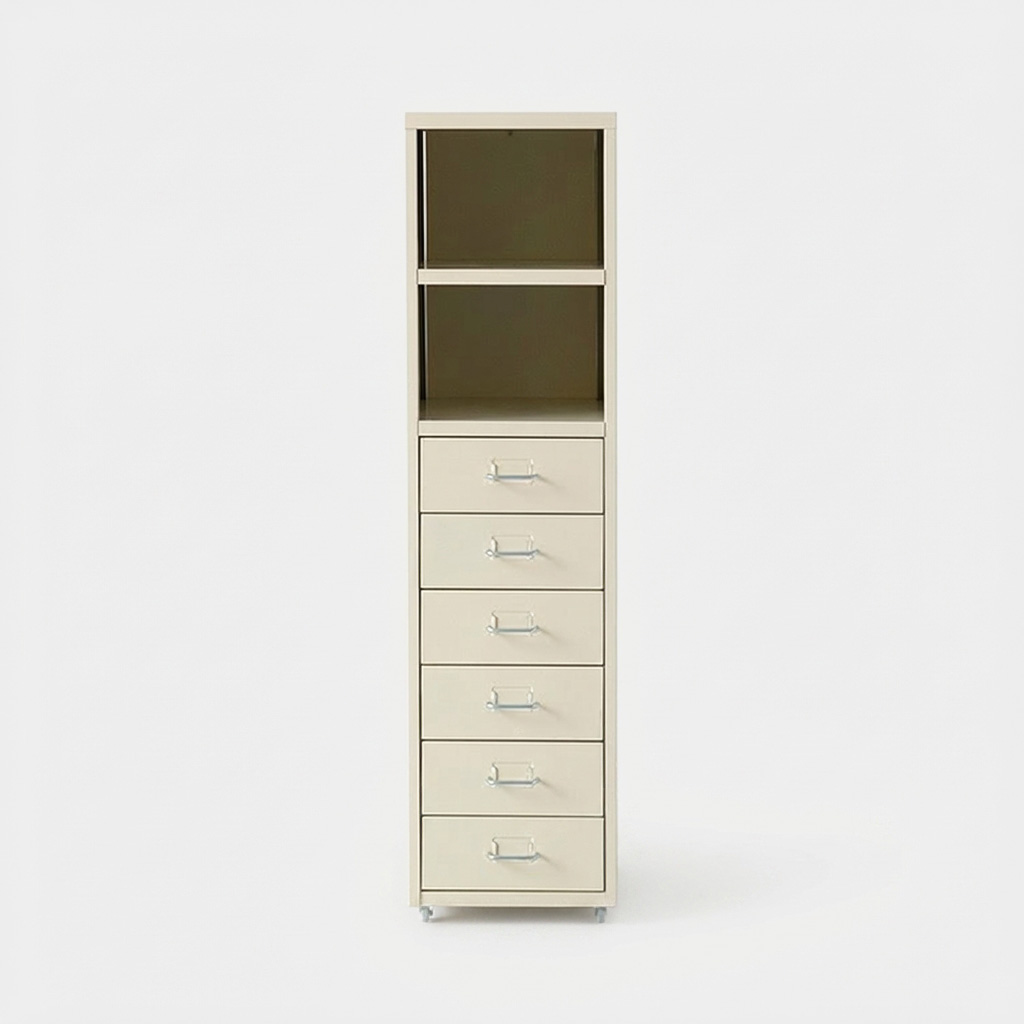 피하 높은6단 선반서랍장 28x41x109, 6단, 크림 2674.1621 제품 이미지