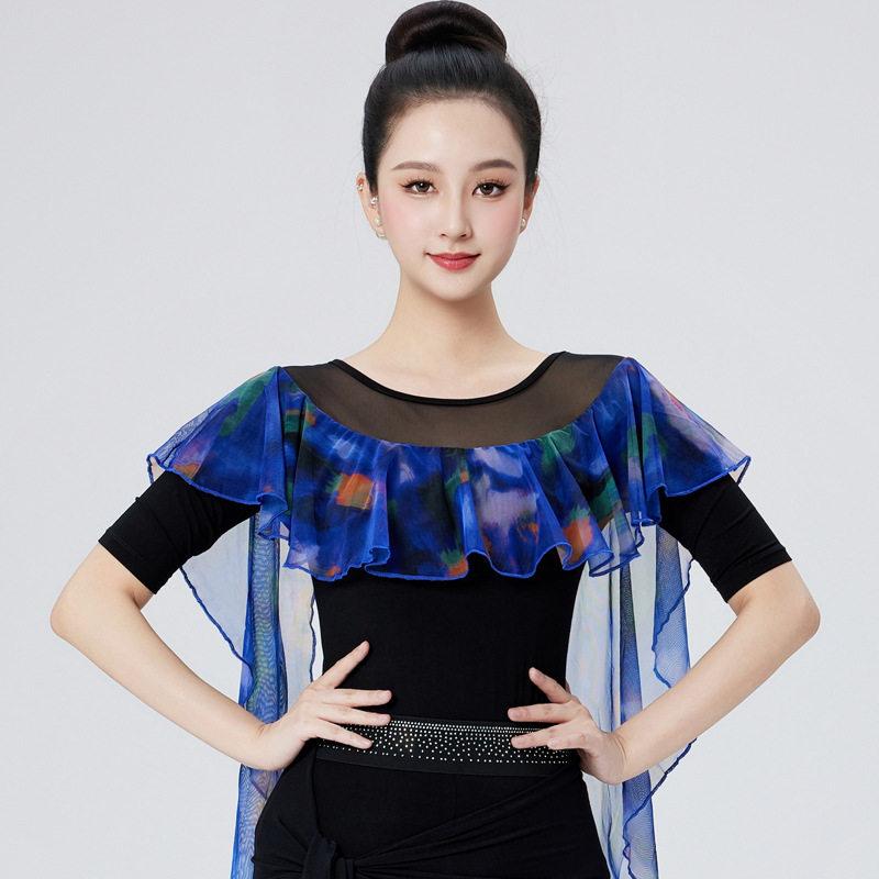 여성 라인댄스복 상의 의상 중년 방송댄스 - 상품 이미지