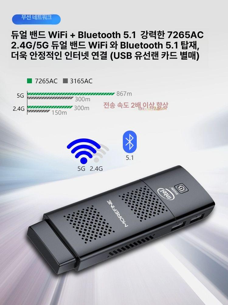 인텔 스틱PC 쿼드코어 홈 휴대용 컴퓨터 초미니 쿼드 인텔메모리 윈도우 사무실용 컨트롤 - 상세 이미지 3