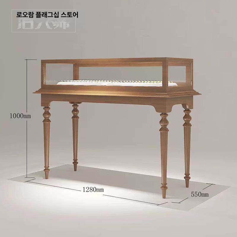 보석 진열대 액세서리 사이즈 박물관 전시대 귀걸이 귀금속 원목 거치대 - 상세 이미지 3