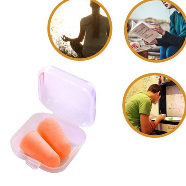 공부용 소음방지 귀마개 수면 집중력 향상 귀마개 휴대용 차음 - 상품 이미지