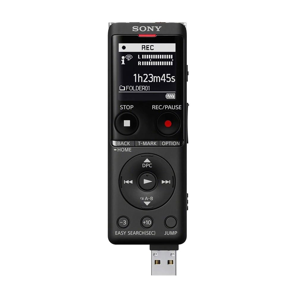 32GB 마이크로SD 및 하드 캐리 케이스가 내장된 USB 번들이 있는 소니 ICD-UX570 시리즈 디지털 음성 녹음기(블랙) - 상세 이미지 2