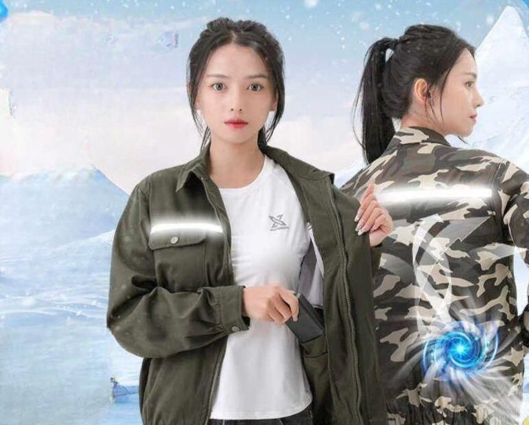 열사병 쿨러 티셔츠 분사 자외선차단 예방 에어크래프트 기능성 통기성 냉각 - 상세 이미지 2