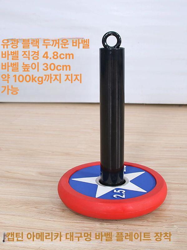 수련봉 운동기구 풀업링 원판 리프팅 오담세수공 헬스 스타일 남성역기 수련끈 기역도 구멍 - 상세 이미지 2