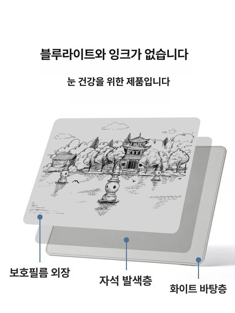 알루미늄 메모 그림판 자기 스케치 패드 격자 일부지우기 태블릿 필기 드로잉 - 상세 이미지 4