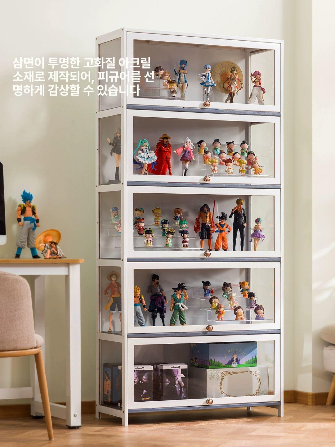 피규어 진열장 아크릴 대형 전시장 건담 박스 아크릴케이스 테크닉 쇼케이스 거치대 가챠 - 상세 이미지 2