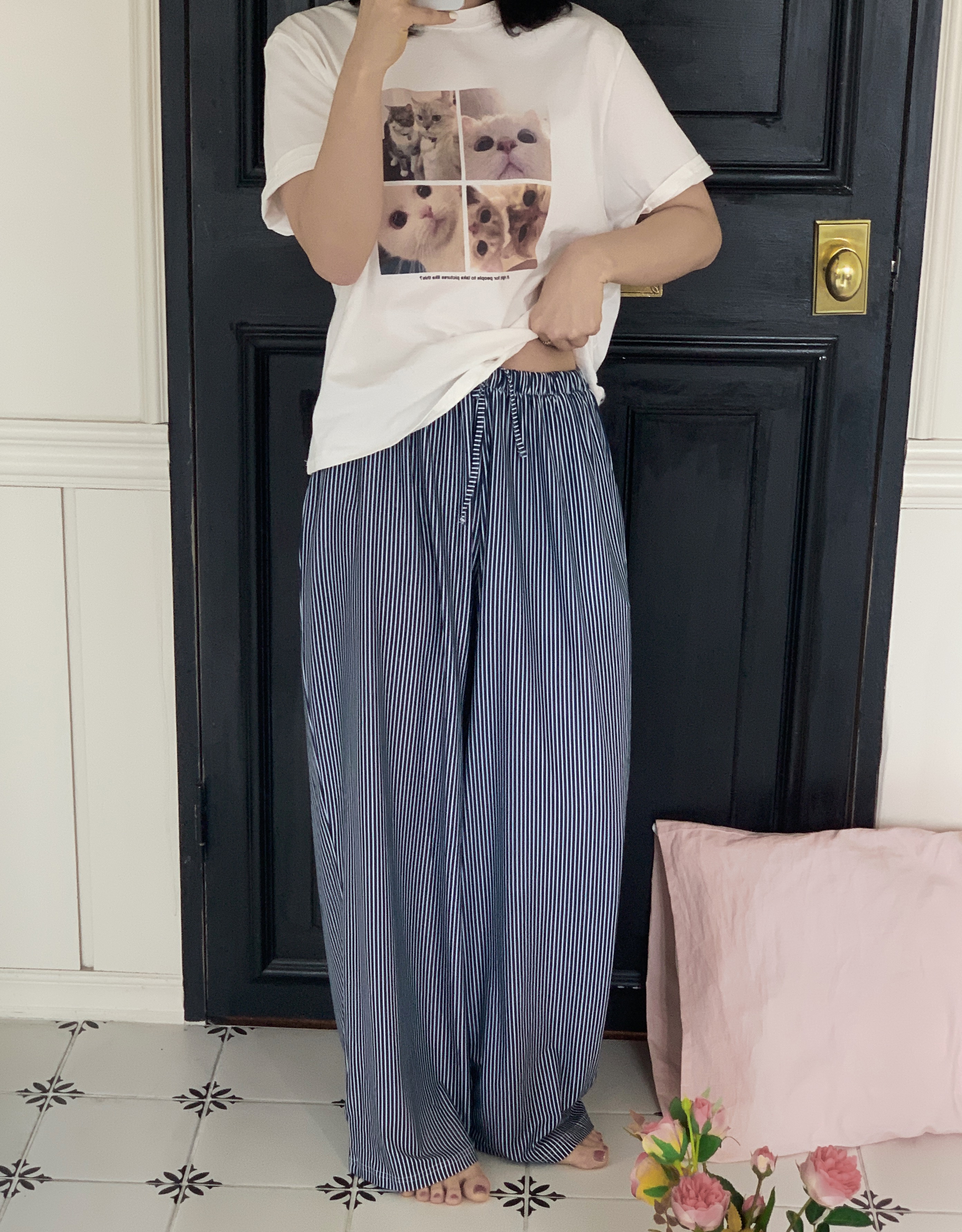 [자체제작] 빅사이즈잠옷바지 임산부잠옷 2XL 3XL 이미지 8