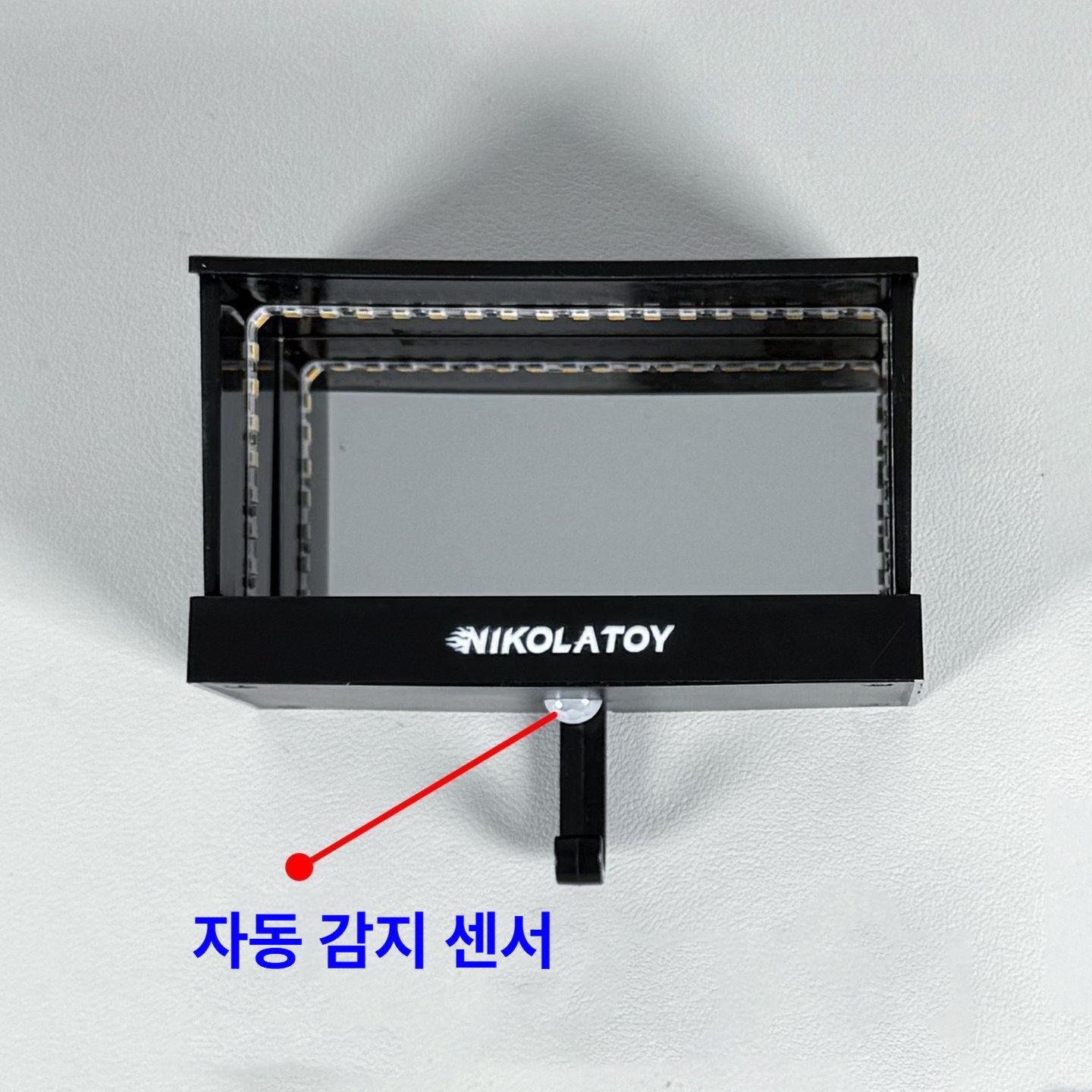 벽걸이 조명함 인체감지 키홀더 모형 레이싱모델 인테리어 장식 전시 조명 케이스 무한 공간 - 상세 이미지 3