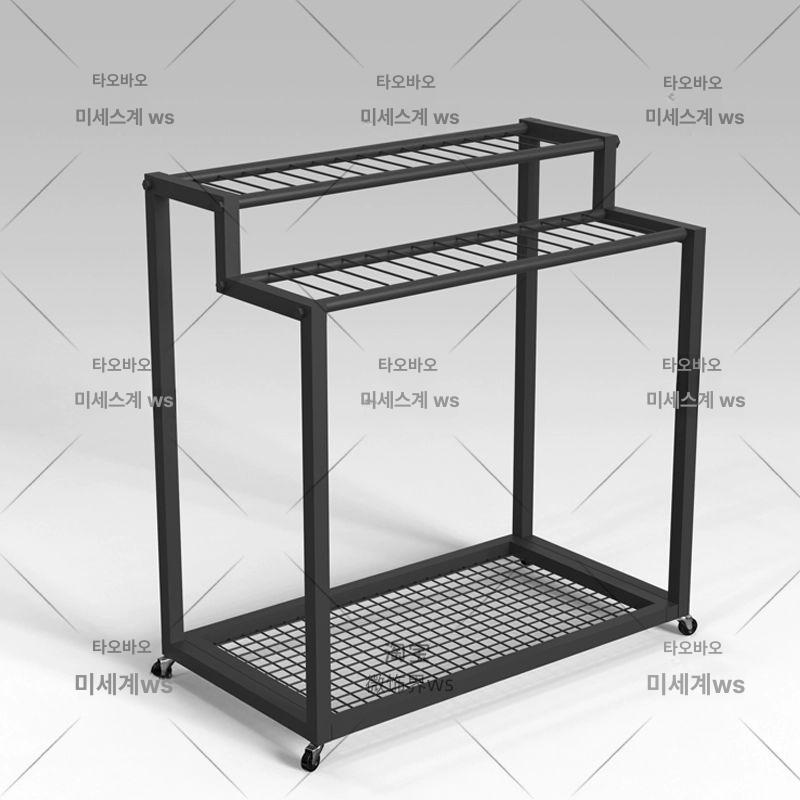 라켓 보관함 수납 이동식 배드민턴 스탠 솔루션 랙 정리함 보관 볼 선반 학교 카트 정리 - 상세 이미지 5