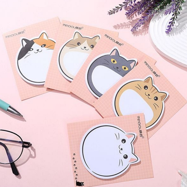 다꾸 고양이 점착 메모지 귀여운 점착 메모지 다이어리 휴대용 학용품 - 상품 이미지