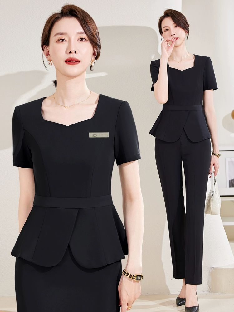 병원복 유니폼 재킷 빅사이즈 남여 의사가운 약사 남성용 여성 가디건 작업복 플레인 자켓 - 상세 이미지 2