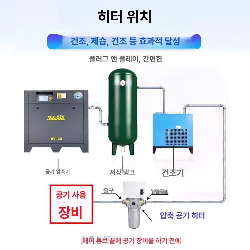 전기 히터 공업용 송풍 스토브 대성 전기히터 전기난로 고출력 산업용 전열기 시즈 난로 - 상세 이미지 3