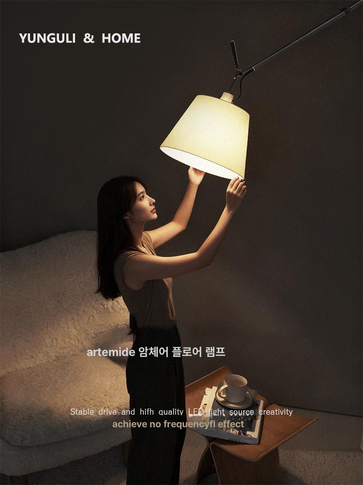 종이 스탠드 무드등 거실 조명 스탠딩 플로어 모던 새모양 책상램프 빈티지 책상 형 테이블 - 상세 이미지 5