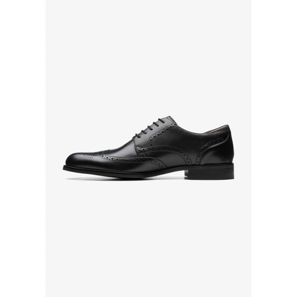 클락스 크래프탈로리 레더 브로그 남성 레이스업 블랙 black leather/black - 상품 이미지