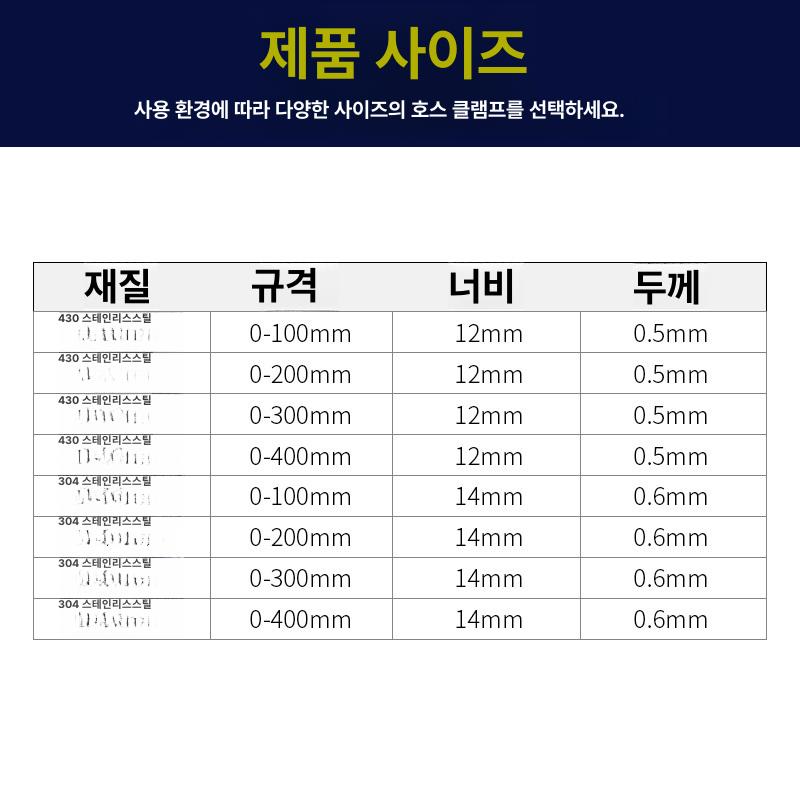 100-400 원통 클램프 나비밴드 후프 대 십자 - 상세 이미지 3