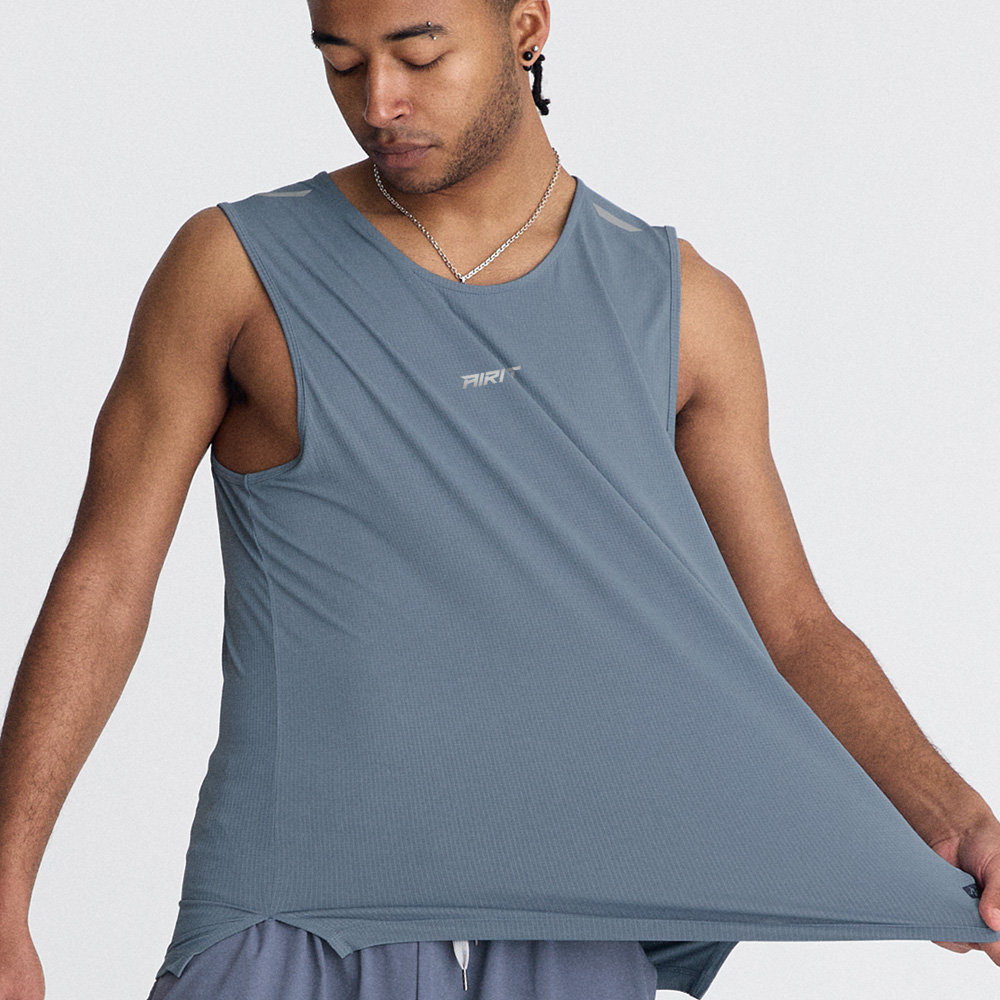 기능성러닝웨어 에어드라이 러닝 싱글렛 AM6011 그레이시블루, 3XL-4XL (3 SIZE) - 상품 이미지