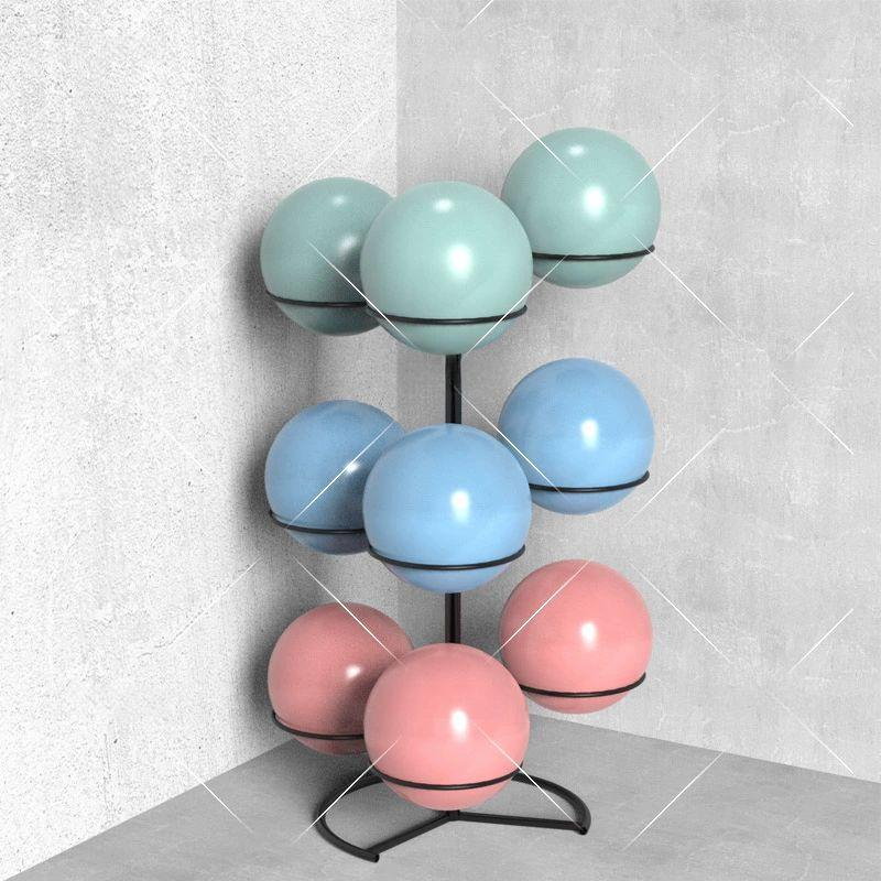 요가 볼 거치대 정리함 짐볼 헬스장 정리대 진열대 수납 보관대 - 상품 이미지