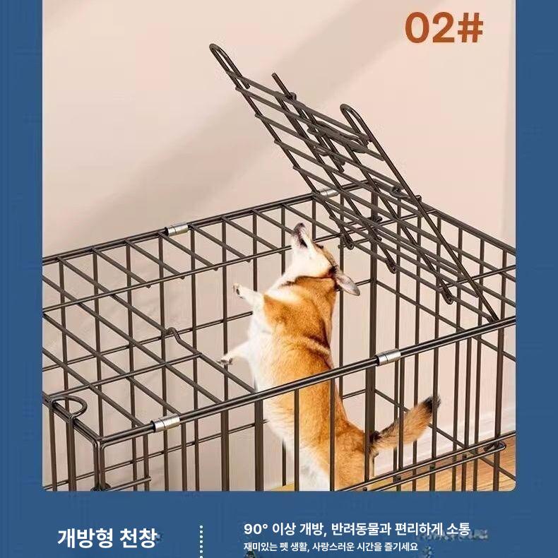 접이식 켄넬 반려 철장 스테인레스 야외 대형견 휀스  - 상세 이미지 5