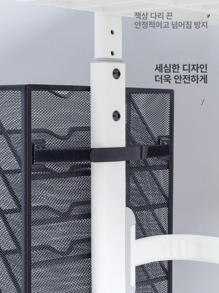 벽걸이 서류 보관함 트레이 정리함 검정색 교실 a4 경사형 선반 수납 - 상세 이미지 3