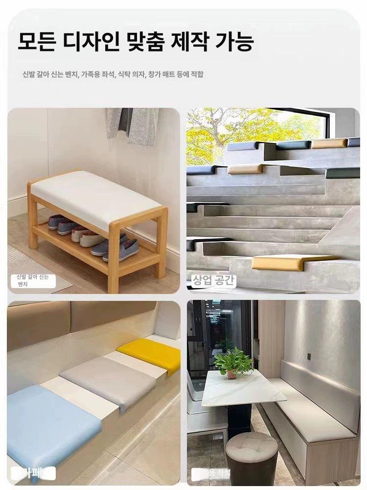 야외 방수 쿠션 시트 방석 l자형 패드 계단 벤치 체어 공연장 매트 썬베드 이동식 접이식 - 상세 이미지 5