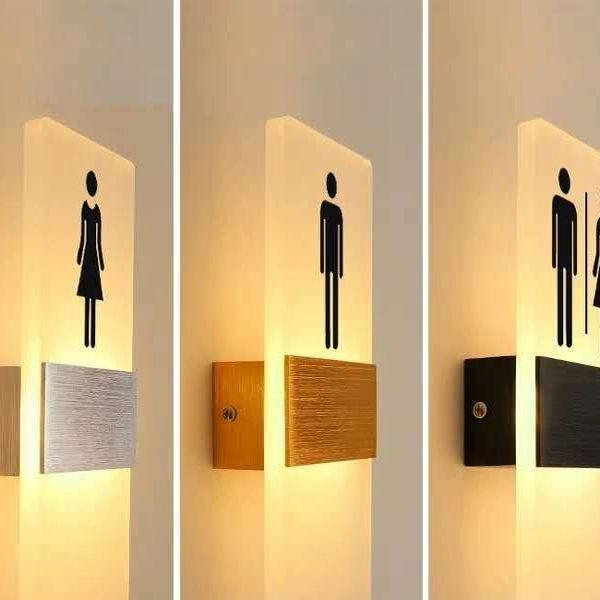 업소용 LED 표지판 화장실 남성용 남자 안내판 팻말 안내 간판 남 사인 표시판 인테리어 - 상품 이미지