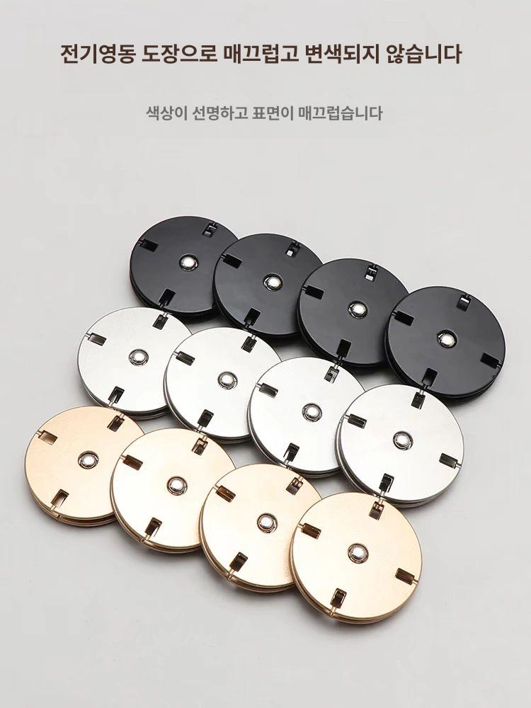 똑딱 단추 10개입 15mm 코트용 총검 숨 라운드형 - 상세 이미지 2