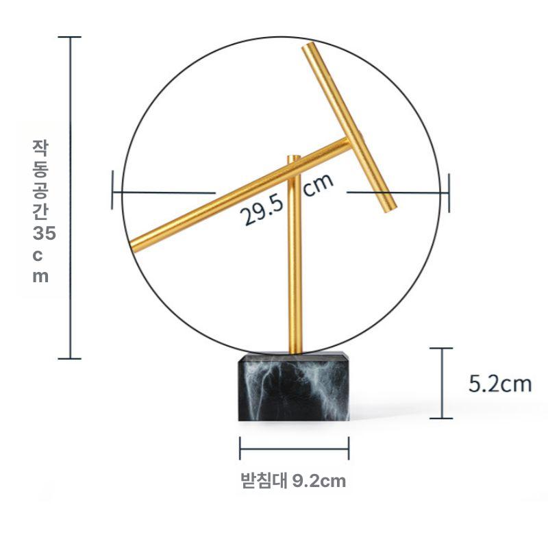 뉴턴 진자운동 실험 인테리어 뉴턴의 형 요람 균형 과학실험 진자 밸런스볼 운동 장식 이미지 7