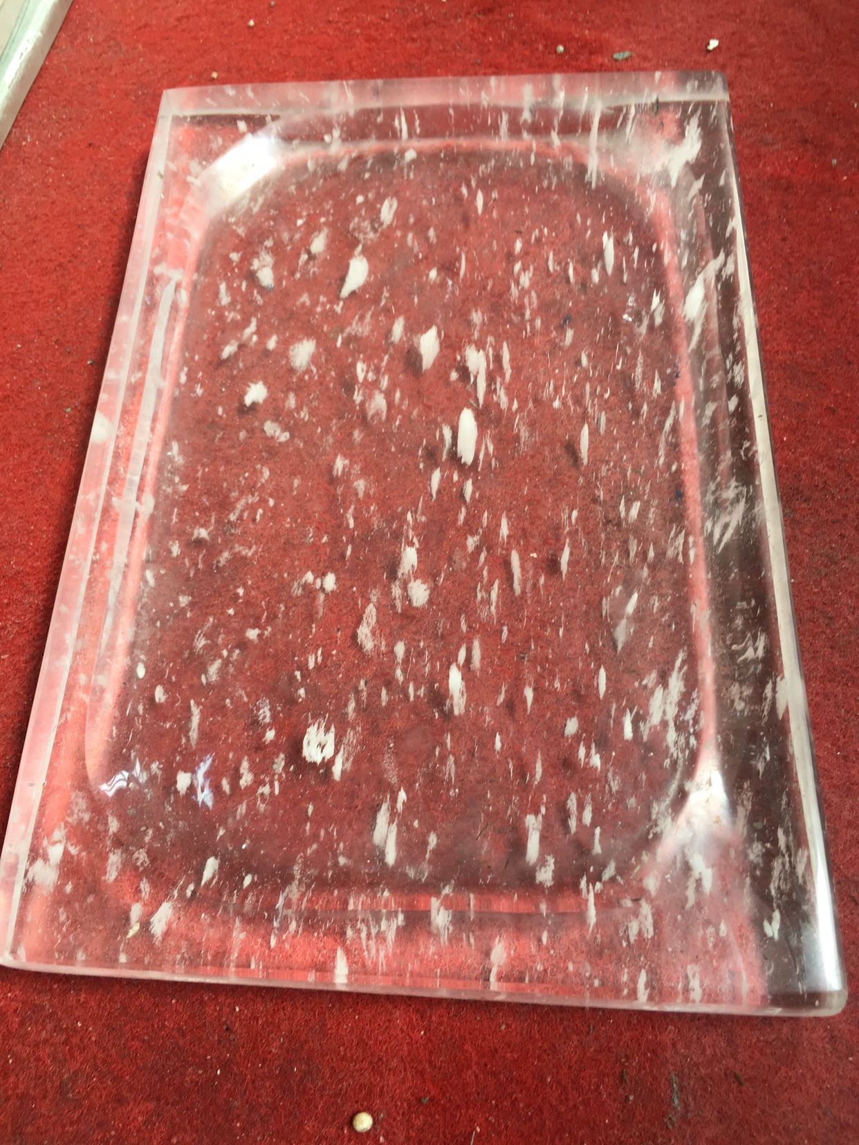 삼겹살 불판 업소용 크리스탈 고기 그릴 수정불판 고기판 원형 투명 구이팬 접시 캠핑 얼음 - 상세 이미지 4