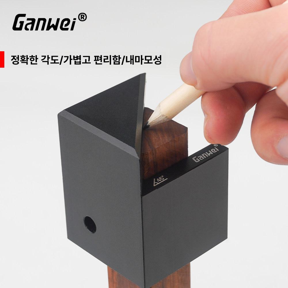 목공 45도 원형 각도 중심선 눈금자 게이지 측정 마킹 - 상세 이미지 3