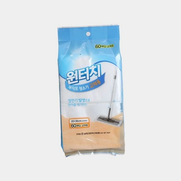 가벼운 밀대 걸레 스틱형 막대 걸레 리필 청소포 부직포 용품 - 상품 이미지