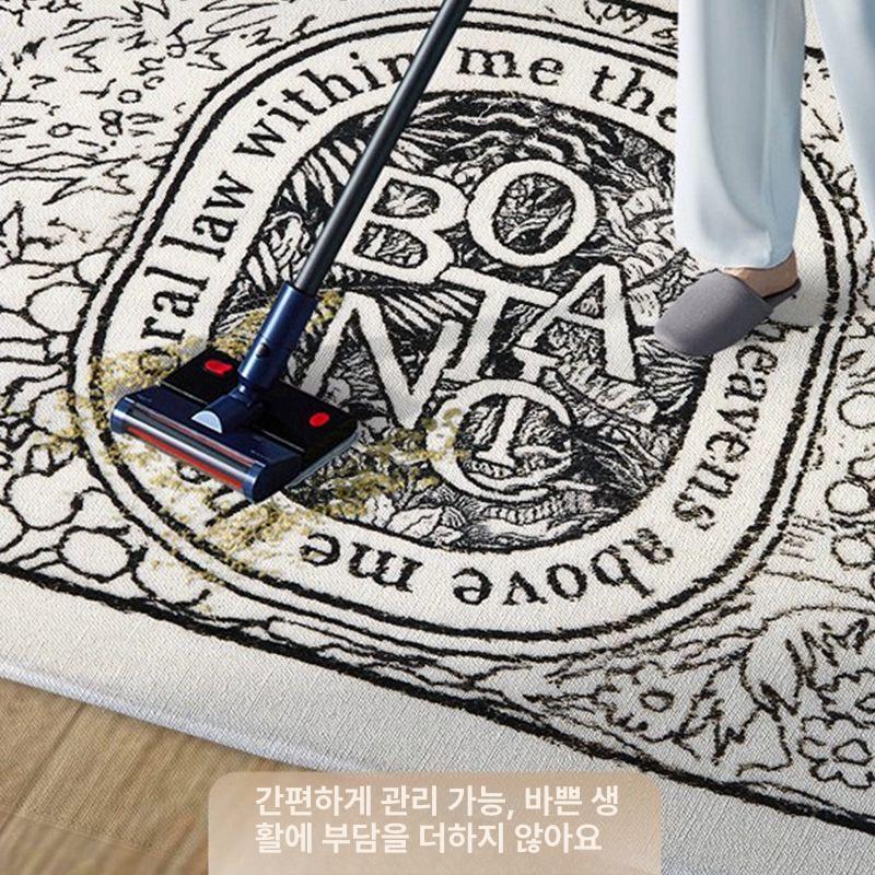 북유럽 러그 매트 인테리어 디자인 거실카페트 메르시데코 양털 러그매트 대형 사계절 거실 - 상세 이미지 5