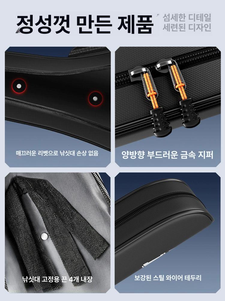 바다 낚시가방 하드케이스 방수 낚싯대 보관 바다낚시가방 슬림 수납 대형 바다낚시 원투 - 상세 이미지 5