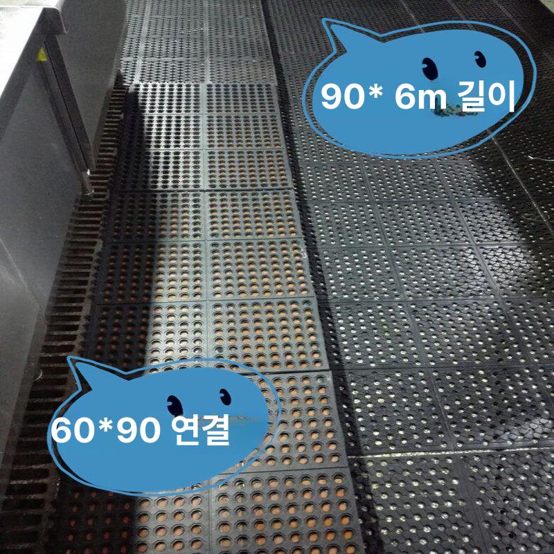 고무매트 현관 써클 원형 실외 발매트 현관앞 미끄럼방지 야외용 현관발매트 - 상세 이미지 3