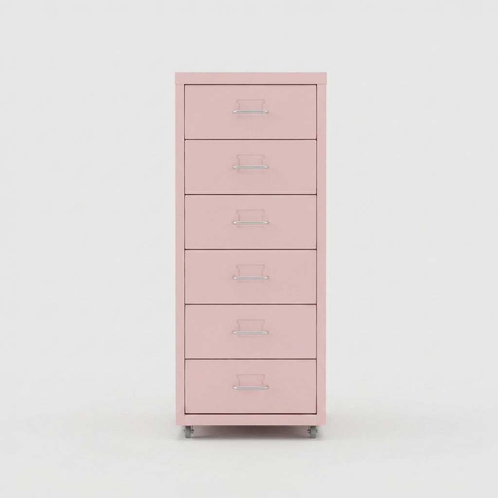 피하 서랍장 28x41x69, 6단, 핑크 3423.0755