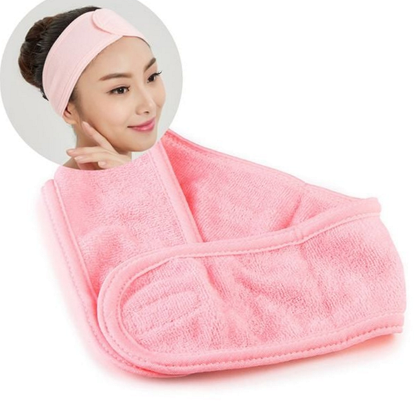 부드러운 극세사 헤어밴드 터번 머리 고정 메이크업 여성 - 상품 이미지