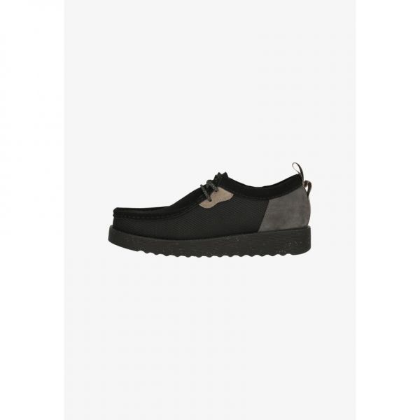 클락스 왈라비 스웨이드 드라이빙 슈즈 모카신 플랫폼 남성 캐주얼화 블랙콤비 black combi/black - 상품 이미지