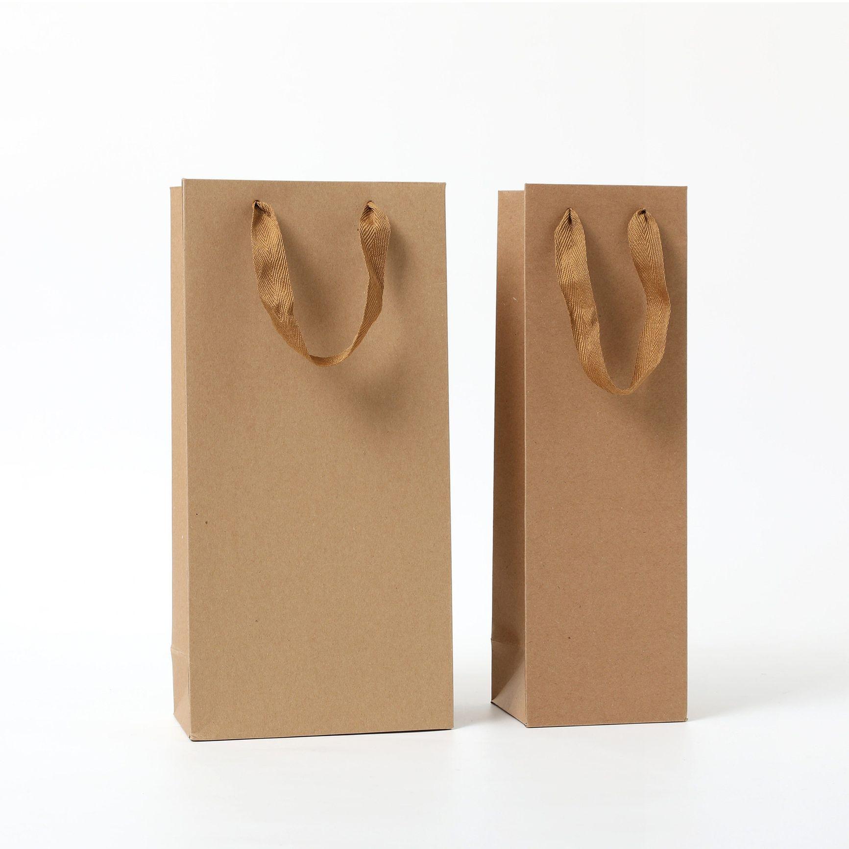 크라프트 종이백 쇼핑백 선물용 가방 눈사람 가로형 선물용종이가방 크라프트쇼핑백 미니쇼핑백 - 상품 이미지
