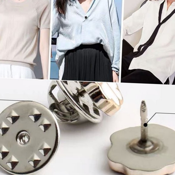 매너 옷 고정 단추 진주 브로치 장식 단추 블라우스 셔츠 - 상품 이미지